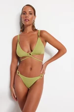 Trendyol Green Dół od bikini z regularnymi nogawkami