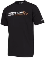 Savage Gear Camiseta de manga corta Signature Logo T-Shirt Black Ink M
