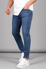 Madmext modré pánské džíny rovného střihu 6333