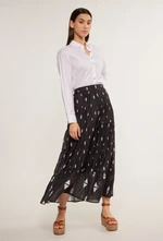 MONNARI Woman's Midi Skirts Patterned Women's Midi Skirt Multi Black