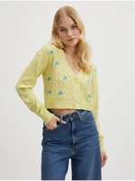 Light green women's cardigan Noisy May Lil - Women's