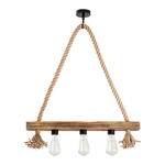 Lampa wisząca w naturalnym kolorze Erebos – Opviq lights