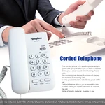 Home Office Landline Wall Mounted Loud Sound Call Memory Callback Mini Portable Hotel Caller ID Corded Telephone Big Button