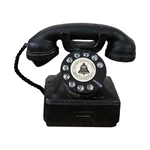 Corded Telephone Antique Artist Figurine Wall Decor Old Fashioned Landline Telephone Model for Desk Office Hotel Bar Decorations