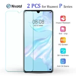2PCS For Huawei P30 P20 P10 Screen Protector Tempered Glass For Huawei P10 P9 P8 Lite Protective film for Huawei P 8 7 6