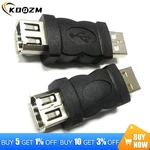 Firewire IEEE 1394 6 Pin Female To USB 2.0 Type A Male Adaptor Adapter Cameras Mobile Phones MP3 Player PDAs Black