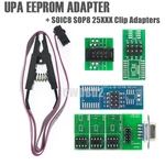 UPA EEPROM Adapter USB Programmer SOIC8 SOP8 DIP8 Test Clip Adapter Eeprom for 24CXX 25/95XX 93CXX 35080