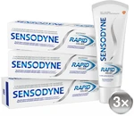 SENSODYNE Bieliaca zubná pasta Rapid Relief Whitening 3 x 75 ml