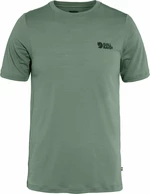 Fjällräven Abisko Wool Logo SS M Patina Green L T-Shirt