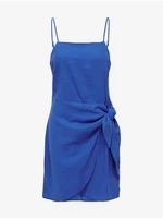 Dark blue linen dress ONLY Caro - Ladies