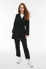 Trendyol Black Belted Jacket-Pants Woven Suit