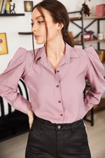 armonika Women's Dried Rose Watermelon Sleeve Shirt