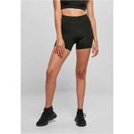 Women's Recycled High Waist Cycle Hot Pants Black