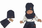 Z&Z Dvouvrstvá žebrovaná čepička + nákrčník, granátová, vel. 80-86 (12-18m) Z&Z Dvouvrstvá žebrovaná čepička + nákrčník, granátová, vel. 80-86 (12-18m)