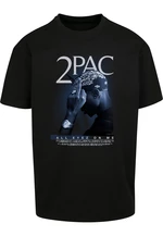 Tupac All F*ck the World 2.0 Oversize tričko černé