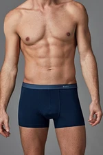 Dagi Navy Blue Combed Cotton Compact Plain Men's Boxer