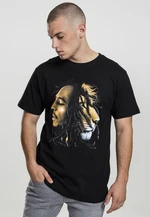 Bob Marley Lion Face T-Shirt Black