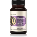 Nupreme Magnesium Complex + Saffron Chelated kapsuly pre normálnu činnosť nervovej sústavy a normálny stav zubov 60 cps