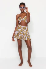 Trendyol Fruit Patterned Beach Blouse-Beach Skirt Set