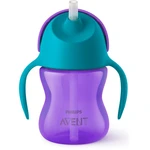 Philips Avent Bendy Straw SCF796/02 9m+ hrnek s ohebným brčkem Purple 200 ml