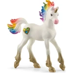 Schleich Jednorožec žriebä srdiečkové dúhové