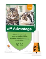 ADVANTAGE Malé Kočky 40 mg + králíci Spot-on 0.4 ml