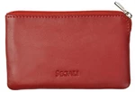 SEGALI Kožená mini peněženka-klíčenka 7289 red
