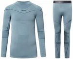 Viking Gary Turtle Neck Set Base Layer Grey L Sous-vêtements thermiques