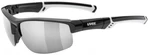 UVEX Sportstyle 226 Black/White/Litemirror Silver Kerékpáros szemüveg
