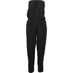 Women's viscose bandeau jumpsuit black