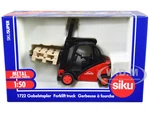 Linde Forklift Truck Red with 2 Pallet Accessories 1/50 Diecast Model by Siku