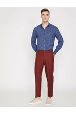 Koton Men's Red Pocket Detailed Trousers