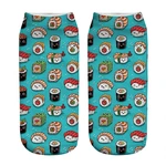 Women's socks kawaii Funny sushi rolls Cartoon Printed Socks Woman harajuku Happy Funny Novelty cute girl gift Socks for women