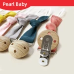 Baby Pacifier Chain Minimal Pacifier Chain New Solid Color Pacifier Chain Cotton and Linen Pacifier Chain Baby Pacifier Chain