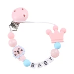 Pacifier Clip Baby Silicone Pacifier Teether Chain Pacifier Accessories Gift For Teething Baby Boy Girl Or A New Mom