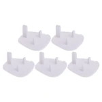 5-pieces UK Power Socket Baby Child Safety for Protection Device Anti-shock Plug Protector White Color Socket Cover