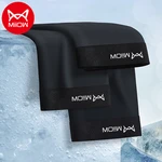 MiiOW 3pcs Thin Breathable Ice Silk Men's Underwear Modal Antibacterial Crotch Boxer Shorts Soild Seamless Sexy Men Panties New