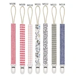 C5AA Pacifier Clip Holder Teething for Baby Girls Shower Gift for Boy and Girl Rope