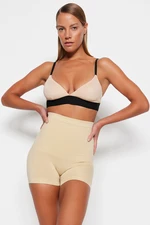 Trendyol Skinny Seamless/Seamless High-Collar Contouring High Waist Corset with Shorts