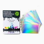 Blank Plain Hologram Eggshell Stickers for Graffiti Street Art Slaps Size 3.937"x2.36"