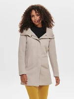 Beige Hooded Coat ONLY Sedona - Women