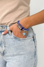 Blue cornflower bracelet