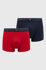 Boxerky Emporio Armani Underwear 2-pak pánske, červená farba
