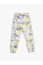 Koton Jogger Pants with Pockets and Printed Elastic Waist.