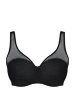 Trendyol Curve Black Plain Single Jersey Plus Size Bra