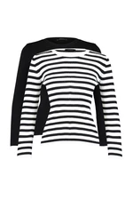 Trendyol Black-Multicolored Two-Pack Knitwear Sweater