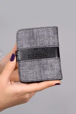 Polo Air Men's Denim Patterned Sports Card Holder Gray