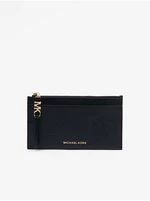 Michael Kors Card Case Black Women's Leather Card Case - Ladies