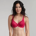 Women's Red Lace Bra Playtex Flower Elegance