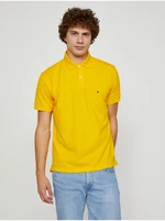 Yellow Mens Polo T-Shirt Tommy Hilfiger - Men